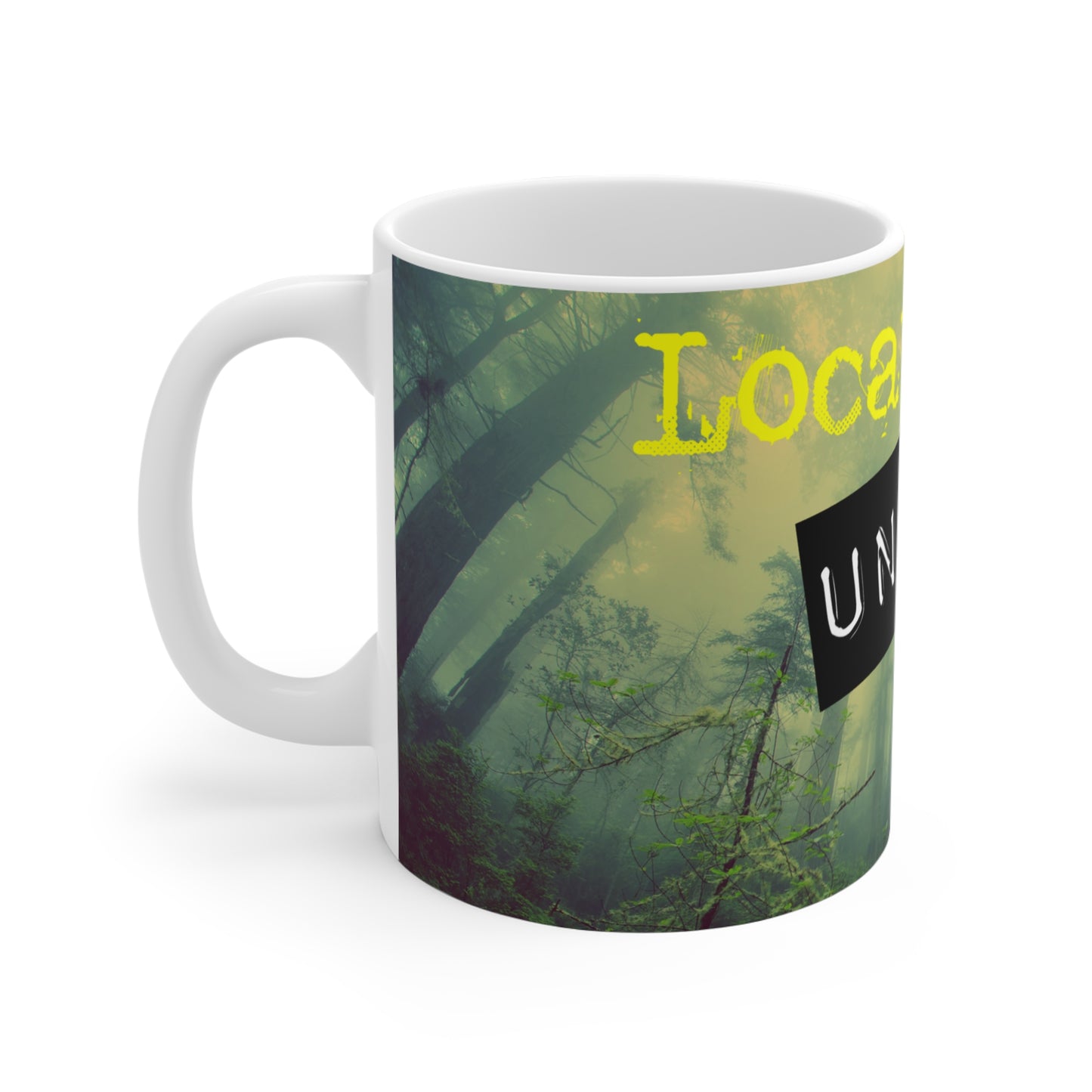 Mug - Locations Unknown Podcast Logo