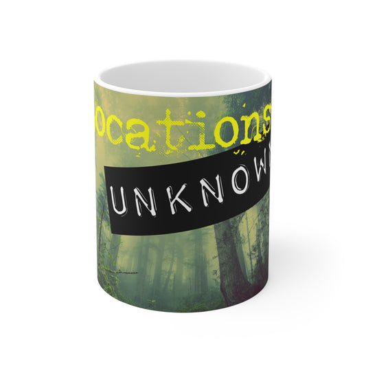 Mug - Locations Unknown Podcast Logo