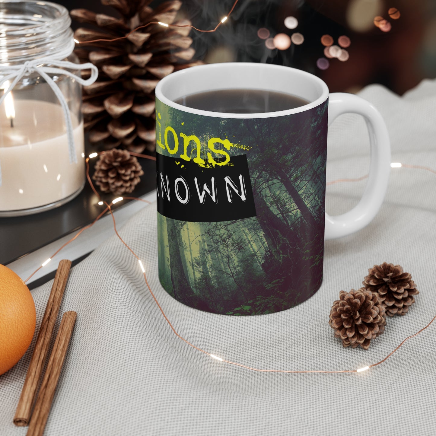 Mug - Locations Unknown Podcast Logo