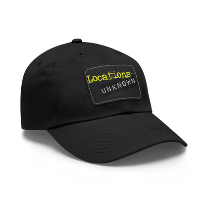 Dad Hat with Leather Rectangle Patch