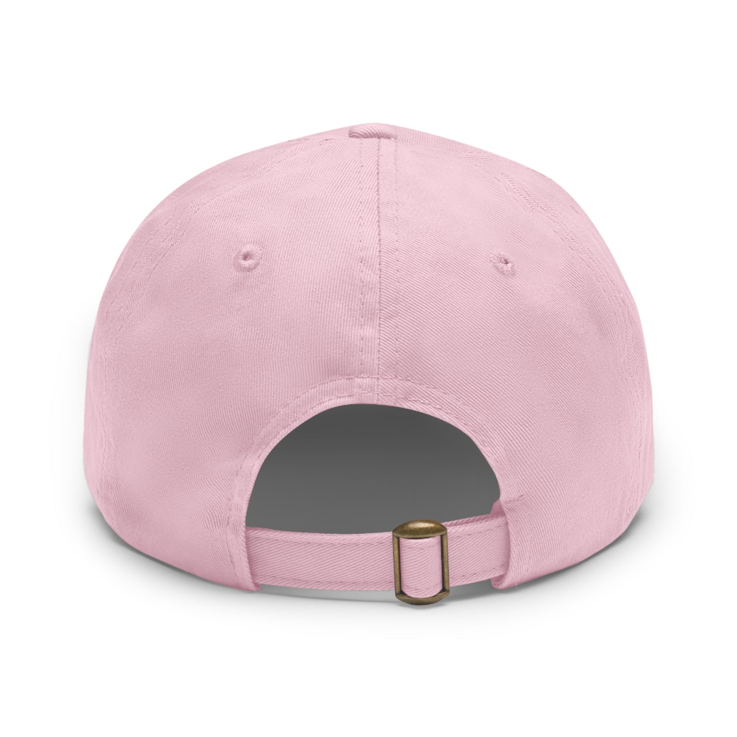 Dad Hat with Leather Rectangle Patch
