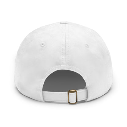 Dad Hat with Leather Rectangle Patch