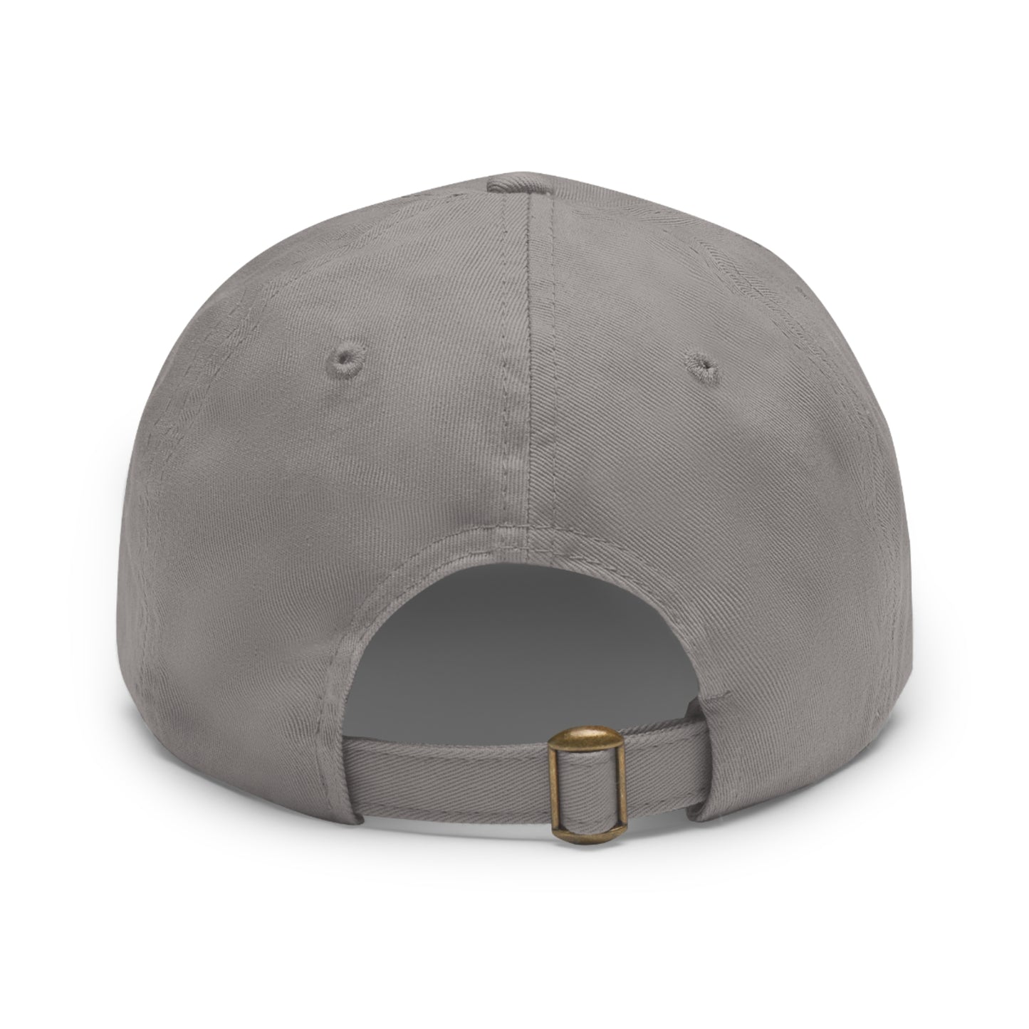 Dad Hat with Leather Rectangle Patch
