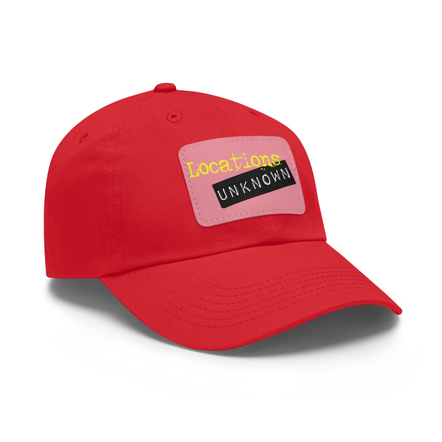 Dad Hat with Leather Rectangle Patch